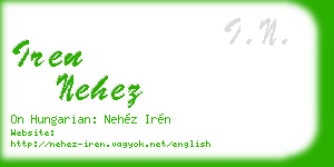 iren nehez business card