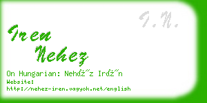 iren nehez business card